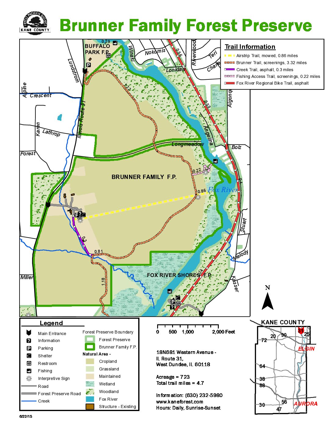 Brunner Family Forest Preserve Activities